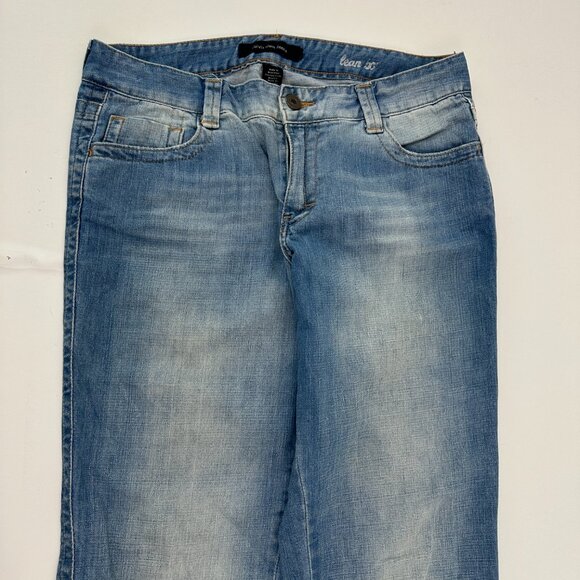 Calvin Klein Lean Bootcut Womens size 12 Medium Wash Blue Denim Jeans - Picture 2 of 4